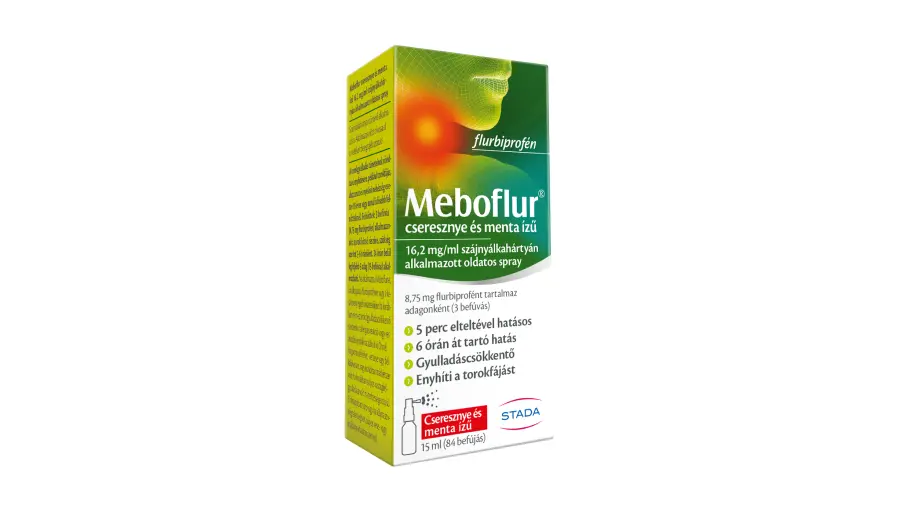 Meboflur cseresznye és menta ízű 16,2 mg/ml