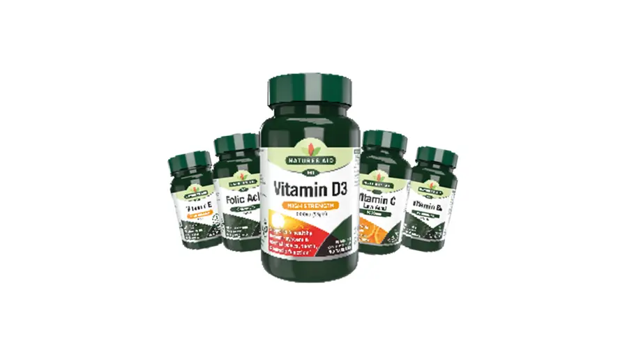 Natures Aid® Vitamins Range - Vitamin D3