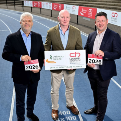 Clonmel Healthcare is named Athletics Ireland health Partner Clonmel Healthcare is named Athletics Ireland health Partner